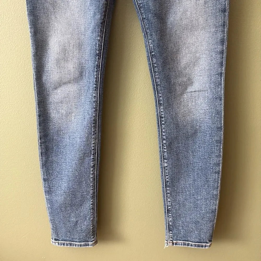 Hudson Jeans Barbara Super Skinny Denim Stretchy Jeans In Adored Wash Sz 28